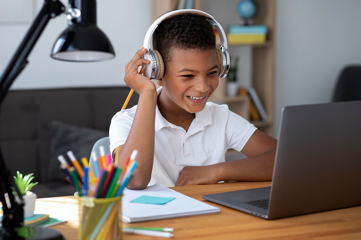 K-12 English Language Assessment being taken by student