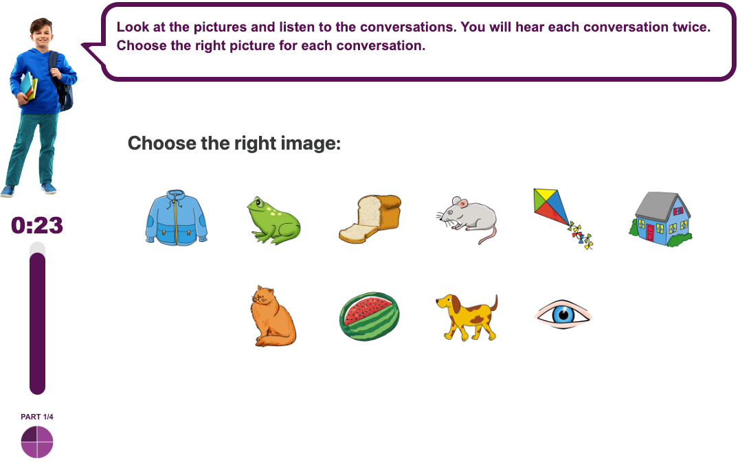 Interactive game play for kids learning