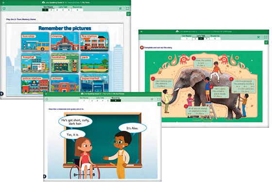 Live Speaking platform screenshots